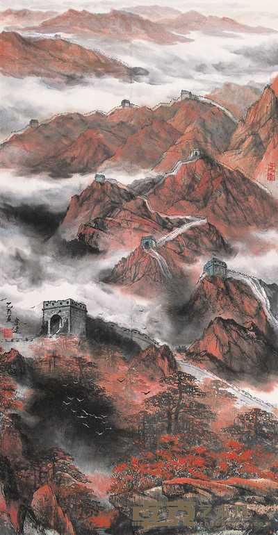 郜宗远 2005年作 长城 镜心 134.5×70cm